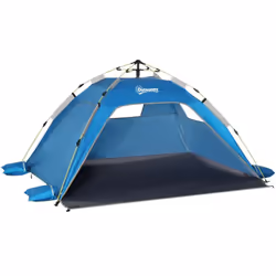 Découvrez la plage protégé du sable et des UV avec la tente de plage pop-up d' Outsunny . Facile et rapide à installer, son c ...