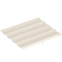Toile de toit de rechange pour pergola - Outsunny - protection solaire Anti-UV 30+ - pour pergola de 3 x 2 m - crème