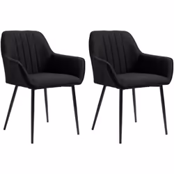 Ce lot de 2 chaises de visiteur design scandinave ajoutera une touche d'élégance, raffinement et modernité à votre intérieur. ...