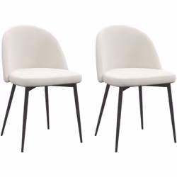 Ce lot de 2 chaises de visiteur design scandinave ajoutera une touche d'élégance, raffinement et modernité à votre intérieur. ...