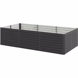 Métamorphosez votre jardin avec la jardinière Outsunny, un bac de 60 cm idéal pour herbes, fleurs et légumes. Structure en ac ...