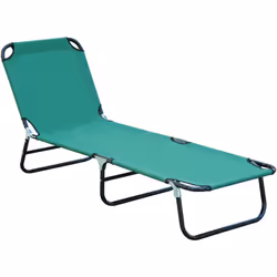 Détendez-vous partout avec la chaise longue pliable Outsunny, idéale pour la plage, le camping ou la piscine. Choisissez parm ...