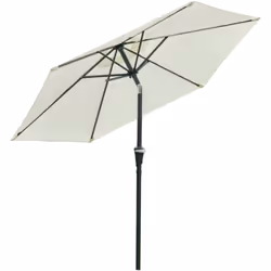 Ce modèle de parasol hexagonal inclinable en métal est grand et robuste pour une protection optimale contre le soleil. Avec l ...
