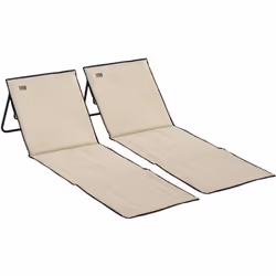Profitez d'une journée ensoleillée en duo avec ce lot de 2 tapis/matelas de plage. Son matelas avec revêtement en polyester s ...