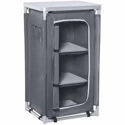 Idéale pour les barbecues, le camping ou les fêtes, notre cuisine de camping en aluminium est légère et facile à utiliser. El ...