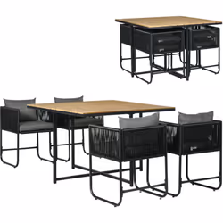 Ce superbe ensemble de table et chaises pour 4 personnes vous permettra d'apprécier les belles journées d'été confortablement ...