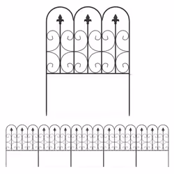 Optez pour cette clôture d'Outsunny, esthétique et fonctionnelle avec piquets intégrés pour une installation aisée. Design él ...
