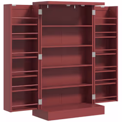 Cette armoire HOMCOM est parfaite pour ranger tous vos bocaux, bouteilles et autres articles au même endroit. Elle est divisé ...
