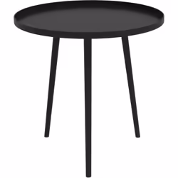 Outsunny - Table basse de jardin d'appoint design scandinave ø 40 x 50H cm acier époxy noir