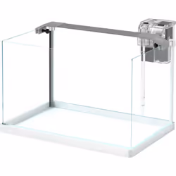 Explorez la vie sous-marine avec l'aquarium de 20L PawHut. Verre HD, pompe à filtre à cascade, et éclairage LED bleu-blanc cr ...
