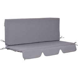 Outsunny - Coussins pour balancelle de jardin 3 places - coussins pour balancelle assise et dossier - gris