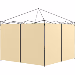 Ce set de 2 parois panneaux pour tonnelle 3 x 3 ou 3 x 6 m équipé de grandes portes et d'un système d'attaches auto-agrippant ...