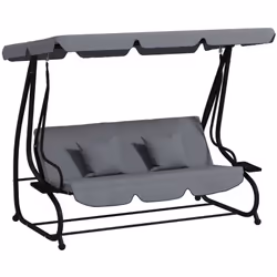 Cette splendide balancelle de jardin 3 places convertible grand confort sera parfaite pour vous détendre et faire une pause a ...