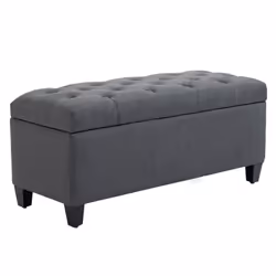 Ce pouf de rangement HOMCOM, avec son tissu effet lin et ses détails boutonnés, apporte une touche rétro. Idéal comme siège s ...