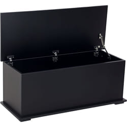Homcom - Coffre malle de rangement coffre à jouets dim. 100L x 40l x 40H cm panneaux particules noir
