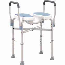 La chaise de douche HOMCOM pour baignoire assure sécurité et confort avec une fente centrale pour le nettoyage et un rembourr ...