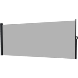 Outsunny - Store latéral brise-vue paravent rétractable de jardin dim. 3 x 2 m alu. polyester gris clair