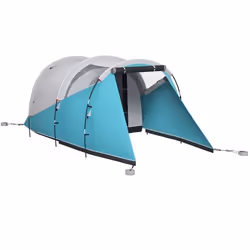 Tente de camping familiale - Outsunny - pour 4-5 personnes - imperméable - 2 portes + fenêtres - ventilée - 46 x 26 x 19 m -