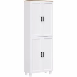 Ce meuble de rangement pour cuisine offre une solution pratique avec ses 6 étagères spacieuses pour organiser vos ustensiles  ...