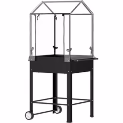 Explorez le jardinage avec le carré potager surélevé Outsunny. Couvercle transparent pour chaleur et soleil, porte enroulable ...