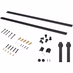 Transformez une porte avec le kit de rail pour porte coulissante HOMCOM. Remplacez les portes classiques par une option éléga ...