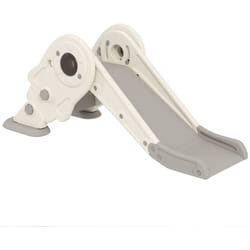 Aiyaplay - Toboggan enfant pliable panier de basket 2 en 1 hdpe crème gris