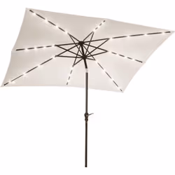 Ce magnifique parasol rectangulaire inclinable solaire vous offrira une protection optimale contre le soleil mais pas seuleme ...