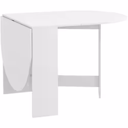 Table à manger pliable essentielle pour jeux ou devoirs, sans nourriture. Cadre en panneau de particules, deux rallonges, idé ...