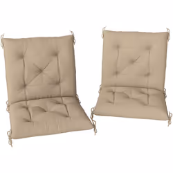 Ce superbe lot de 2 coussins de jardin d'assise et dossier 2 en 1 vous permettra d'être confortablement installé sur votre ch ...