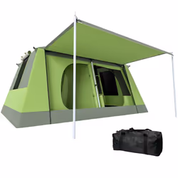 Tente de camping - Outsunny - pour 4 à 8 personnes - légère portable - facile à Installer - porche sac de transport crochet -
