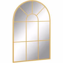 Succombez au charme de ce superbe miroir en métal aspect verrière style classique. Vous apprécierez ses touches de noir graph ...