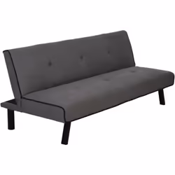Le canapé-lit sans bras HOMCOM mêle style et confort avec son revêtement velouté et rembourrage mousse épais. Convertible en  ...
