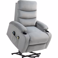 Ce fauteuil releveur de relaxation électrique à massage vibrantes vous offrira une expérience unique de détente et de bien-êt ...