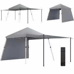 Explorez la tonnelle de jardin pop-up Outsunny, parfaite pour toute l'année, offrant 600 x 300 cm d'ombre avec côtés et auven ...