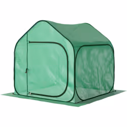 Explorez le jardinage saisonnier avec la mini serre de jardin extérieure Outsunny ! Installation facile, design pliable, cett ...