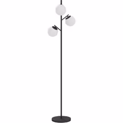 Simple et pratique, ce lampadaire style néo-rétro possède un pied en métal fin et raffiné, une base ronde stable et 3 abats-j ...