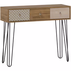 Transformez votre entrée avec la table console étroite de HOMCOM, alliant élégance moderne et charme rustique. Plus qu'un meu ...