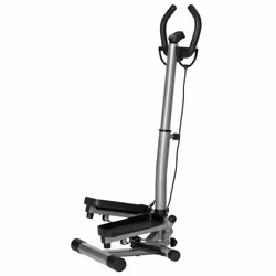 Stepper - HOMCOM - guidon réglable en hauteur écran LCD pour appartement bureau salon salle de sport - argent et noir