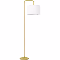 Simple et pratique, ce lampadaire style néo-rétro possède un pied fin et raffiné, une base ronde stable et un abat-jour circu ...