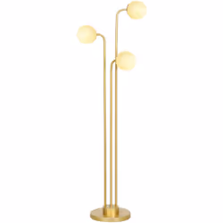 Illuminez votre espace avec élégance grâce à la lampe sur pied HOMCOM. Dotée de trois abat-jours ajustables qui pivotent à 35 ...