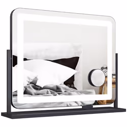 Miroir Lumineux - HOMCOM - LED intensité 3 modes déclairage grossissement 10X port de charge USB touche tactile - 625 x 52 cm