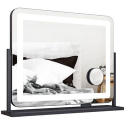 Miroir Lumineux - HOMCOM - LED intensité 3 modes déclairage grossissement 10X port de charge USB touche tactile - 625 x 52 cm
