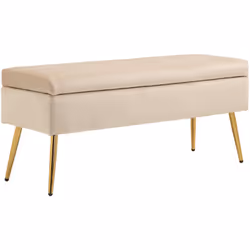 Optez pour ce banc ottoman HOMCOM pour ajouter rangement et style à votre intérieur. Offre 30,5L sous un couvercle articulé,  ...