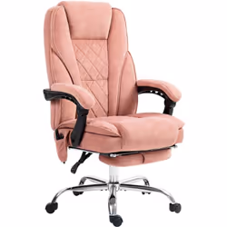 Relaxez-vous avec la chaise de bureau de massage Vinsetto, parfaite pour votre espace de travail. Avec fonction pivotante, po ...
