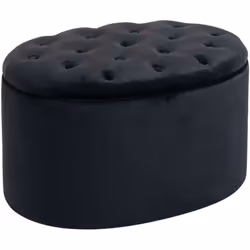 Ce banc coffre de rangement HOMCOM avec couvercle amovible et design classique. Revêtement en tissu doux, assise en rembourra ...