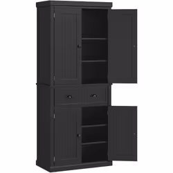 Cette superbe armoire de cuisine avec poignées métal noir ajoutera une touche de modernité et d'élégance supplémentaire à vot ...