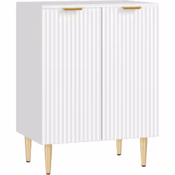 Découvrez le buffet de cuisine HOMCOM, idéal comme bar à café, placard de cuisine ou buffet. Design à 2 niveaux avec étagères ...