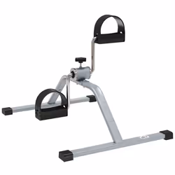 Mini vélo dappartement - HOMCOM - pour la maison et bureau - portable - exercice pour les bras et les jambes - gris