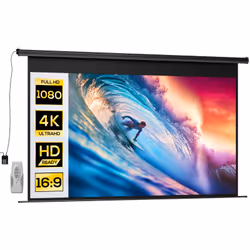 Cet écran de projection motorisé avec télécommande vous offre la meilleure expérience de cinéma à la maison. Quoi de mieux qu ...