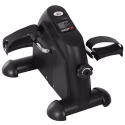 Mini vélo dappartement - HOMCOM - pour jambes bras - avec écran LCD - résistance réglable - 35 x 40 x 31 cm - noir